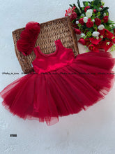 Load image into Gallery viewer, BT666 Crimson Charm - Chic Festive Attire for Little Trendsetters