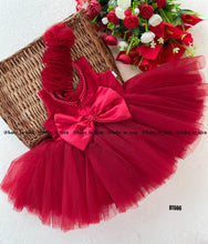 Load image into Gallery viewer, BT666 Crimson Charm - Chic Festive Attire for Little Trendsetters