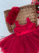 Load image into Gallery viewer, BT666 Crimson Charm - Chic Festive Attire for Little Trendsetters