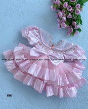 Load image into Gallery viewer, BT667 Blushing Beauty: Baby’s Pink Ruffle Dress