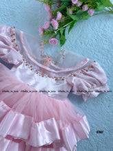 Load image into Gallery viewer, BT667 Blushing Beauty: Baby’s Pink Ruffle Dress