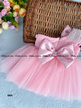 Load image into Gallery viewer, BT674 Enchanted Pink – Sparkle & Satin Dress for Tiny Trendsetters