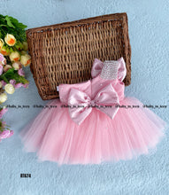 Load image into Gallery viewer, BT674 Enchanted Pink – Sparkle & Satin Dress for Tiny Trendsetters