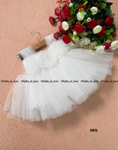 Load image into Gallery viewer, BT676 Classic White Floral Frock