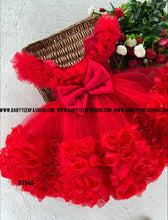 Load image into Gallery viewer, BT946 Ruby Blossom Tulle Party Dress