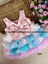 Load image into Gallery viewer, BT949 Pearl Adorned Pastel Dream Dress – Where Elegance Meets Whimsy