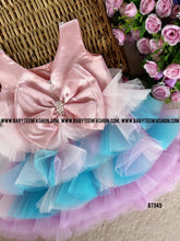 Load image into Gallery viewer, BT949 Pearl Adorned Pastel Dream Dress – Where Elegance Meets Whimsy