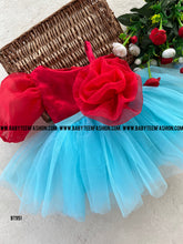 Load image into Gallery viewer, BT951 Crimson Bloom Sky Dance Dress – Twirl into Joy