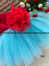 Load image into Gallery viewer, BT951 Crimson Bloom Sky Dance Dress – Twirl into Joy
