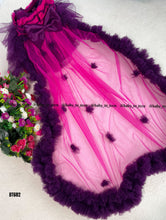 Load image into Gallery viewer, BT682 Plum & Fuchsia Fantasy Gown