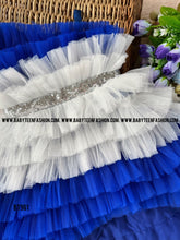 Load image into Gallery viewer, BT961 Sapphire Serenade Layered Dress - A Harmonious Melody of Style and Fun