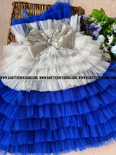 Load image into Gallery viewer, BT961 Sapphire Serenade Layered Dress - A Harmonious Melody of Style and Fun
