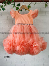 Load image into Gallery viewer, BT1201 Peachy Keen Twirl Dress – Celebrate Her Sweet Moments
