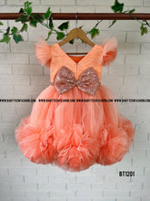 Load image into Gallery viewer, BT1201 Peachy Keen Twirl Dress – Celebrate Her Sweet Moments
