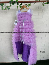 Load image into Gallery viewer, BT1203 Lavender Dream Frill Dress – Enchanting Whirls Await