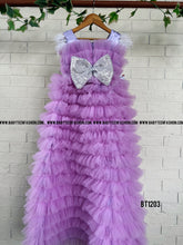 Load image into Gallery viewer, BT1203 Lavender Dream Frill Dress – Enchanting Whirls Await