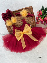 Load image into Gallery viewer, BT686 Crimson Blossom Ballet Dress