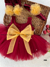 Load image into Gallery viewer, BT686 Crimson Blossom Ballet Dress