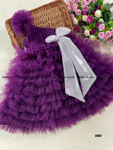 Load image into Gallery viewer, BT687 Regal Amethyst: Majestic Purple Party Dress