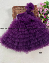 Load image into Gallery viewer, BT687 Regal Amethyst: Majestic Purple Party Dress