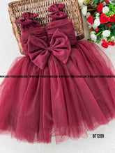 Load image into Gallery viewer, BT1209 Rustic Ruby Elegance Dress - A Symphony in Maroon
