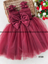 Load image into Gallery viewer, BT1209 Rustic Ruby Elegance Dress - A Symphony in Maroon