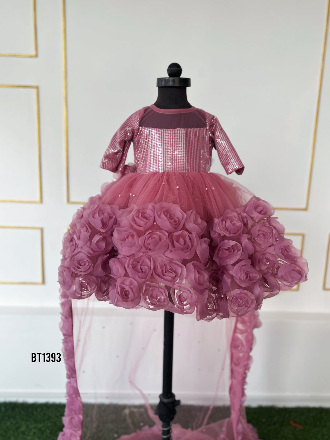 BT1393 Blossom Sequin Celebration Gown
