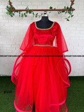 Load image into Gallery viewer, BT1225M Scarlet Elegance: Mother & Baby Gala Ensemble
