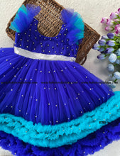 Load image into Gallery viewer, BT702 Sapphire Serenade Party Gown – Mesmerizing Moments Await
