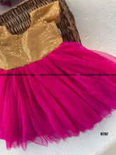 Load image into Gallery viewer, BT707 Enchanted Golden Glam Party Frock