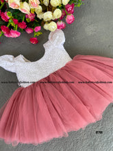 Load image into Gallery viewer, BT709 Coral Blossom Party Gown – Your Little One's Dreamy Delight