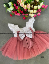 Load image into Gallery viewer, BT709 Coral Blossom Party Gown – Your Little One&#39;s Dreamy Delight
