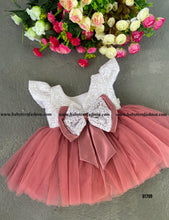Load image into Gallery viewer, BT709 Coral Blossom Party Gown – Your Little One's Dreamy Delight