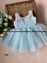 Load image into Gallery viewer, BT966 Powder Blue Pearl Dress – Whispers of Elegance