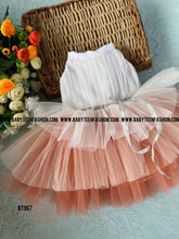 Load image into Gallery viewer, BT967 Peachy Tulle Whimsy Skirt – Sprinkles of Charm