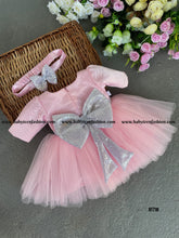 Load image into Gallery viewer, BT710 Sparkling Blush Princess Dress with Matching Headband
