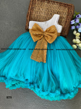 Load image into Gallery viewer, BT711 Enchanting Aqua Princess Dress - Perfect for Celebrating Special Moments
