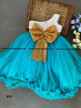 Load image into Gallery viewer, BT711 Enchanting Aqua Princess Dress - Perfect for Celebrating Special Moments