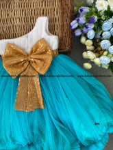 Load image into Gallery viewer, BT711 Enchanting Aqua Princess Dress - Perfect for Celebrating Special Moments
