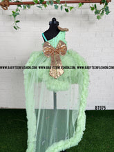 Load image into Gallery viewer, BT975 Mint Whisper Celebration Gown - Glittering Gold Accents
