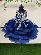 Load image into Gallery viewer, BT977 Bouncy Applique Luxury Partywear Frock