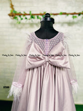 Load image into Gallery viewer, BT589 Lavender Dream Cape Gown – Whimsical Elegance for Little Darlings
