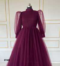 Load image into Gallery viewer, BT1406MB Bordeaux Elegance - Sophisticated Mother & Baby Gala Gowns