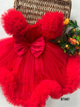 Load image into Gallery viewer, BT1408 Ruby Ruffles Gala Gown for Little Ladies
