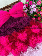 Load image into Gallery viewer, BT990 Fuchsia Blossom Dress – Petals of Poise for Tiny Trendsetters