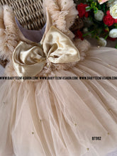 Load image into Gallery viewer, BT992 Gilded Vanilla Dream Dress – Timeless Elegance for Little Ones