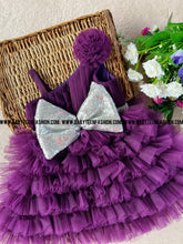 Load image into Gallery viewer, BT997 Regal Purple Party Gown – A Touch of Elegance for Little Divas
