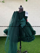 Load image into Gallery viewer, BT1269 Rosette Ribbon Green Gala Dress