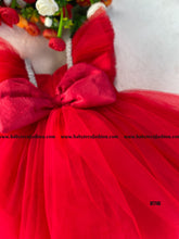 Load image into Gallery viewer, BT745 Ruby Red Radiance Dress - Little Diva's Dazzling Choice