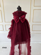 Load image into Gallery viewer, BT1428 Cherry Ruffle Gala Dress